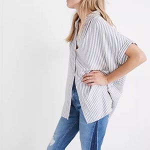 Madewell striped central shirt, small Dalton stripe